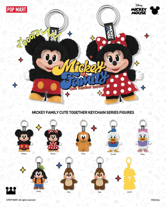 Pop Mart Mickey Family Together Series plush full box